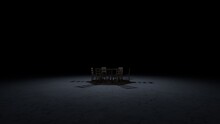 Chair And Table In The Dark