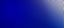 Dotted Vector Abstract Background, Dark Blue Dots In Perspective Flow, Multimedia Information Theme, Big Data Technology Image, Cool Backdrop.