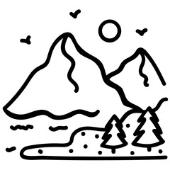 Wall Mural - Peaks 