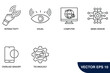 Augmented reality icons  symbol vector elements for infographic web