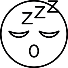 Sticker - Sleepy Face Icon