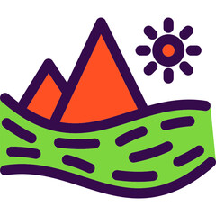 Sticker - Lake Icon