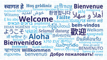 "Welcome" Messages In Different Languages