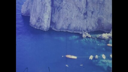 Wall Mural - Italy 1966, Capri sea landscape