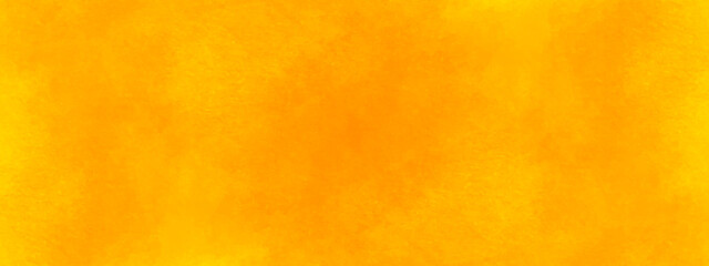 Wall Mural - Yellow or orange abstract background, hand drawn watercolor shades orange or yellow background with grunge texture for creative design.