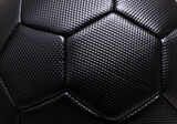 Fototapeta Sport - Black soccer ball texture background