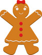 © Emil - Gingerbread man clipart design illustration