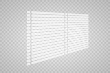 Overlay Shadow Effect. Transparent Overlay Window And Blinds Shadow. Realistic Light Effect Of Shadows And Natural Lighting On A Transparent Background. Vector Illustration
