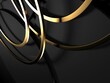 Shiny gold rings shapes. Luxury background