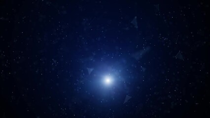 future digital flicker light with dots lines loop copy space animation background.