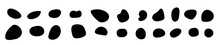Random Blob Organic Pattern Spot Shape. Amorphous Ink Blob Geometric Round Pattern