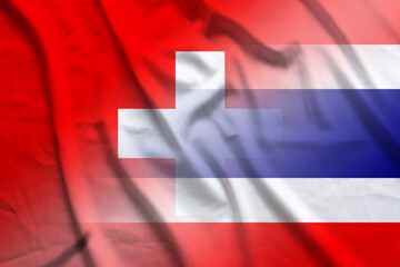 Switzerland and Thailand state flag transborder negotiation THA CHE