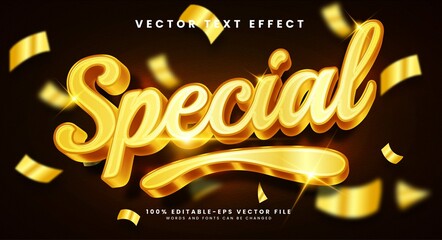 Wall Mural - Special golden editable vector text effect with luxury concept.