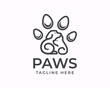 line art dog and cat logo icon symbol design template illustration inspiration