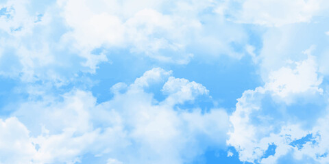 blue sky with white clouds background. romantic sky. abstract nature background of romantic summer b
