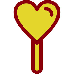 Wall Mural - Heart Lollipop Icon