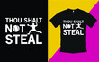 © Sumon758 - Thou shalt not steal t-shirt design