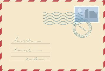 mail envelope clipart design illustration