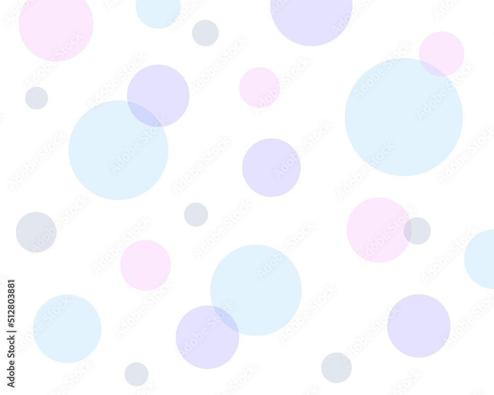 ランダムなパステルカラーの水玉模様 背景 壁紙 素材庫插圖 | Adobe Stock