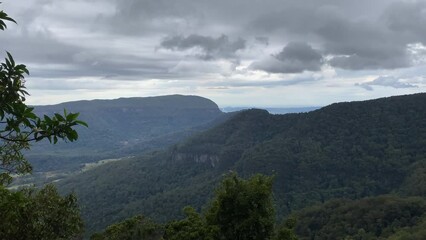 Wall Mural - Beautiful Panoramic Mountain Views, Australian Rainforest
