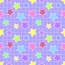 Seamless Pattern With Stars.