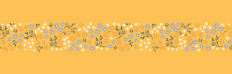 Cute hand drawn ditsy seamless pattern, lovely floral background, great for textiles, banners, wallpapers, wrapping - vector design