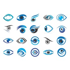 Eye Care vector logo design