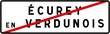© BaptisteR - Panneau sortie ville agglomération Écurey-en-Verdunois / Town exit sign Écurey-en-Verdunois