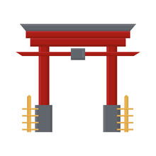 Chinese Torii Gate Icon