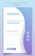 © Labib_Retro - Portrait banner in blue and purple pastel waving color for webinar invitation design