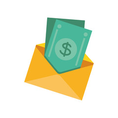 Poster - envelope and money