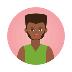 Sticker - afro avatar male