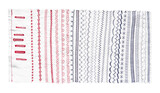 Fototapeta Koty - sewing machine stitch patterns cutout on white