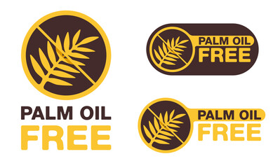 Poster - Palm oil free - strikethrough palm branch