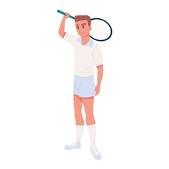 Wall Mural - player male tennis