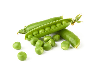 Canvas Print - Green peas isolated