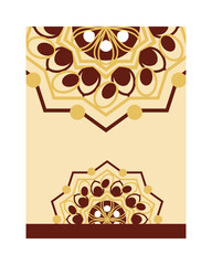 Sticker - mandalas flower motif