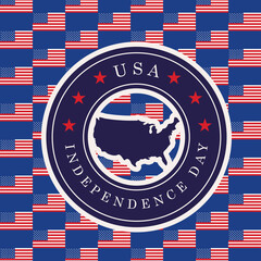 Poster - USA independence day banner