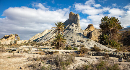 Tabernas desert near Almeria- Andalusia region in Spain