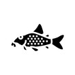 cory catfish glyph icon vector. cory catfish sign. isolated symbol illustration