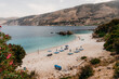 Plaża na Kefalonii, Grecja piaszczysta plaża w grecji