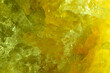 Green and yellow luminated quart crystal  