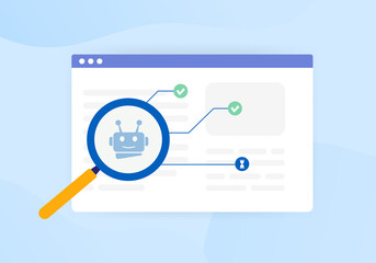 indexed or non-indexed pages concept. search robots crawl the website and find pages to add to the d