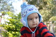 © Arvind - cute kid playing outdoor in backyard