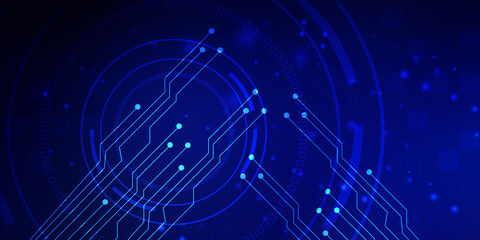 2d illustration abstract digital binary data on computer screen