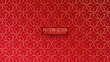 © CLton - Abstract background with oriental red pattern