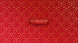 Abstract background with oriental red pattern