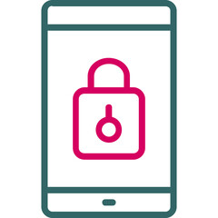 Sticker - Smartphone Lock Icon