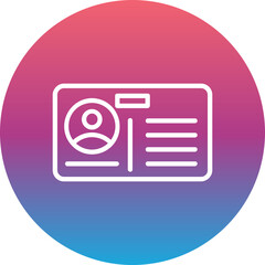 Sticker - Business Card Icon