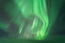 Amazing View Of Northern Lights In Night Sky